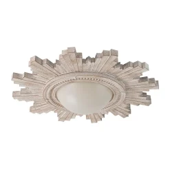 Antique Apollo Sunburst Sculpture Flush Mount / Wall Light