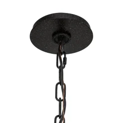 Antique Wood Beaded Empire Chandelier