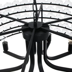Art Deco Blossom Floral Cage Drum Lantern Pendant Light