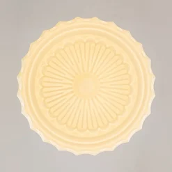 Art Deco Sculptural Milk Glass Schoolhouse LED Pendant
