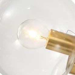 Black and Brass Mid-century Sputnik Chandelier