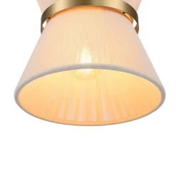 Boho 2-Tier Woven Thread Tapered Drum Pendant Light
