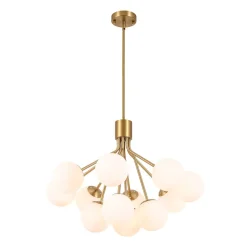 Bouquet Tiered Sputnik Pendant Frosted Glass Bubble Chandelier