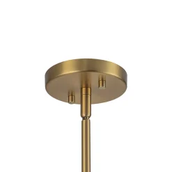 Celestial Glass Globe Staggered Linear Sputnik Chandelier