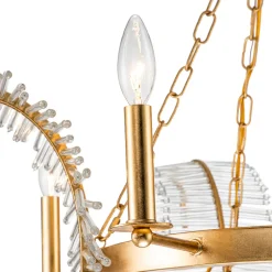 Chic Antique Crystal Floral Chandelier