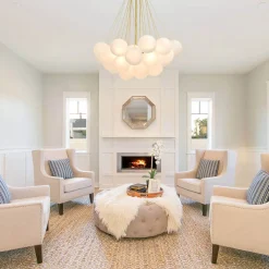 Cluster Frosted Glass Bubble Chandelier