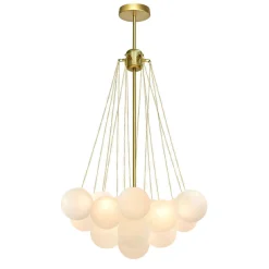 Cluster Frosted Glass Bubble Chandelier