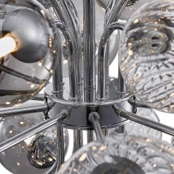 Cluster Glass Globe Bubble Chandelier 23.6