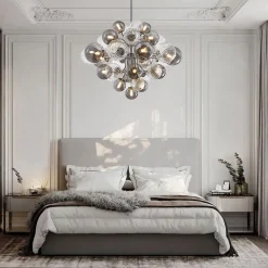 Cluster Glass Globe Bubble Chandelier 23.6