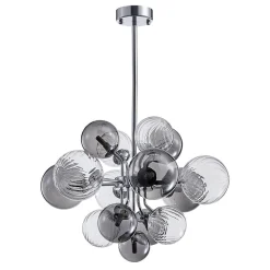Cluster Glass Globe Bubble Chandelier 23.6
