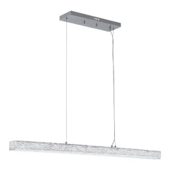 Crystal Resin Art Dimmable LED Linear Island Chandelier