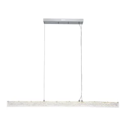 Crystal Resin Art Dimmable LED Linear Island Chandelier