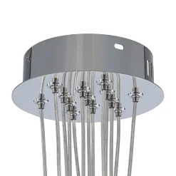 Dimmable Cluster Sculpture Texture Glass Globe Bubble Chandelier
