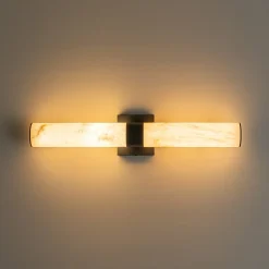 Dimmable LED Marble Tube Linear Bathroom Wall Sconce