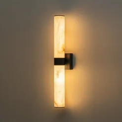 Dimmable LED Marble Tube Linear Bathroom Wall Sconce