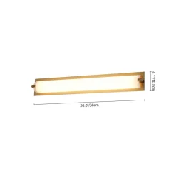 Dimmable LED Wide Linear Frosted Glass Tube Vanity Wall Lamp