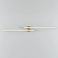 Dimmable 2-Light Long Strip Linear LED Flush Mount