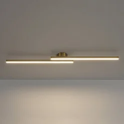 Dimmable 2-Light Long Strip Linear LED Flush Mount