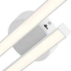 Dimmable 2-Light Long Strip Linear LED Flush Mount