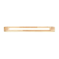 Farmhouse Dimmable LED Wood Oval Flush Mount Light