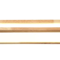 Farmhouse Dimmable LED Wood Oval Flush Mount Light