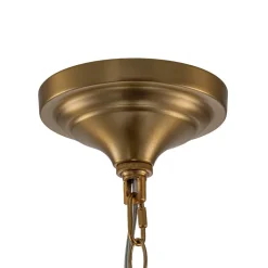 French Farmhouse 1-Light Glass Bell Kitchen Pendant Light