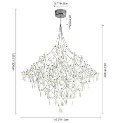 Galaxy Glam Luxury LED Starlight Crystal Chandelier