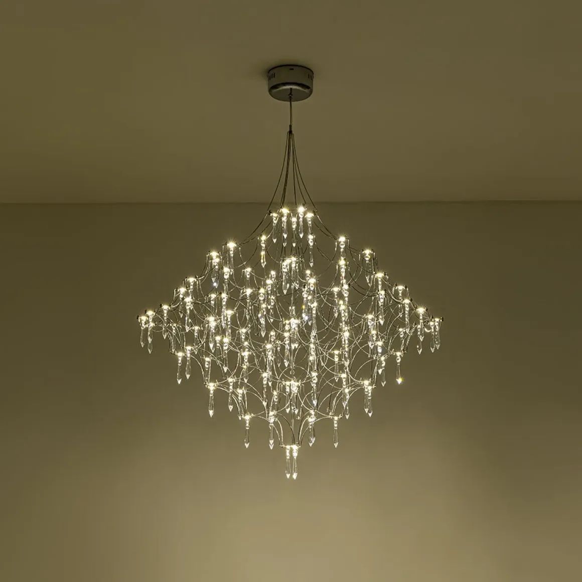 Galaxy Glam Luxury LED Starlight Crystal Chandelier