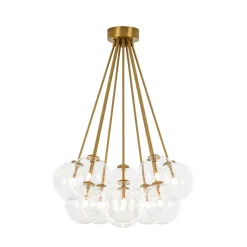 Glam Bouquet Cluster Glass Globe Bubble Ceiling Chandelier