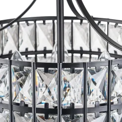 Glam 4-Light Drum Crystal Ceiling Light