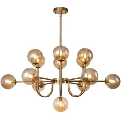 Glam 13-Light Sputnik Glass Globe Bubble Chandelier