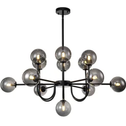 Glam 13-Light Sputnik Glass Globe Bubble Chandelier