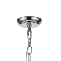 Glam Luxe Chrome 5-Tier Crystal Round Chandelier