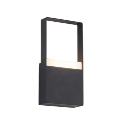 IP54 Black Rectangular Dimmable LED Outdoor Wall Lamp