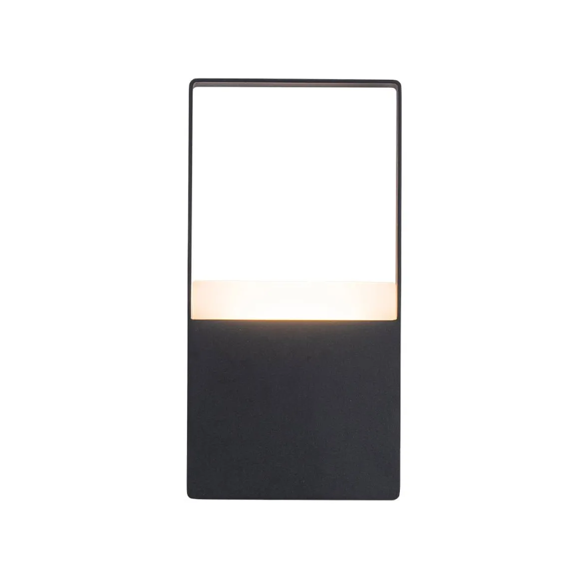 IP54 Black Rectangular Dimmable LED Outdoor Wall Lamp