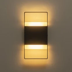 IP54 Minimalist Rectangle Dimmable LED Outdoor Wall Light