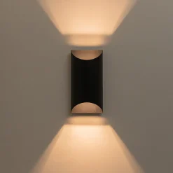 IP54 Up and Down Black Tunnel LED Outdoor Wall Lamp