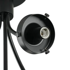 4-Light Bloom Clear Glass Globe Semi Flush Mount