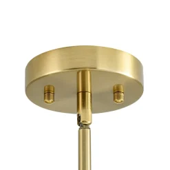 7-light Brass Sputnik Opal Glass Globe Bubble Chandelier