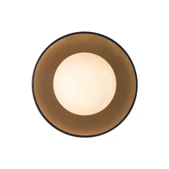 1-Light Ceramic Dome Frosted Shade Semi Flush Mount