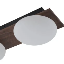 3-Light Dimmable LED Rustic Linear Flush Mount Light