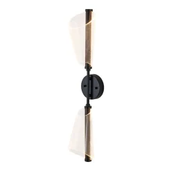 2-Light Dimmable LED Up Down Conical Vanity Wall Sconce