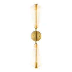 2-Light Dimmable LED Up Down Conical Vanity Wall Sconce