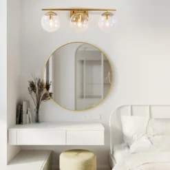 3-light Globe Vanity Wall Light