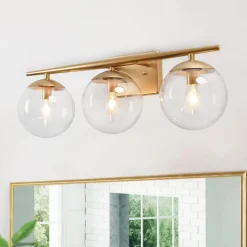 3-light Globe Vanity Wall Light