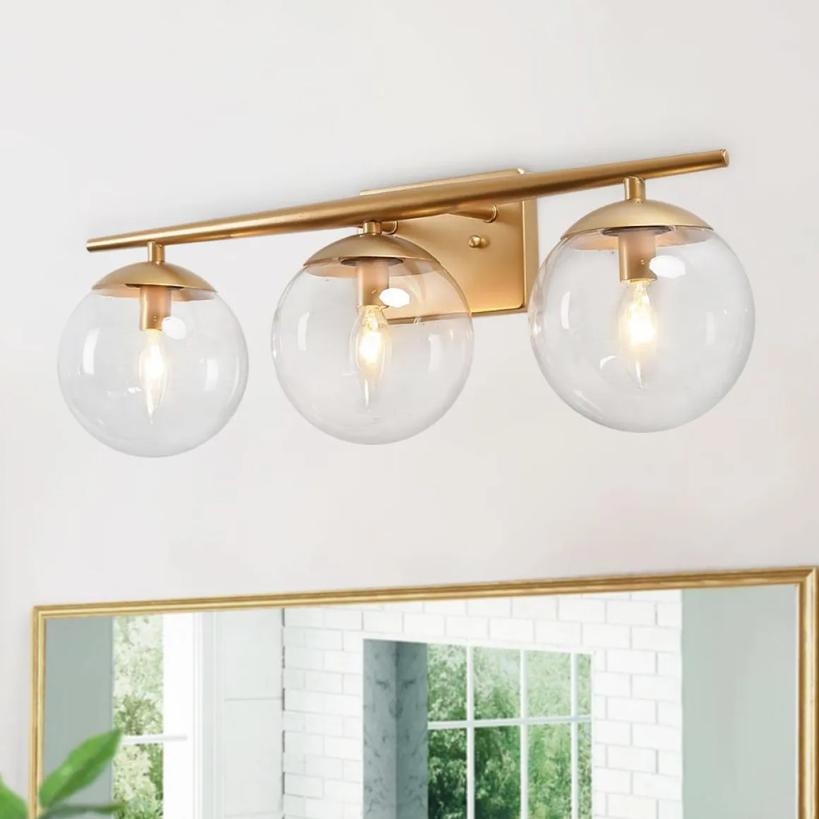 3-light Globe Vanity Wall Light