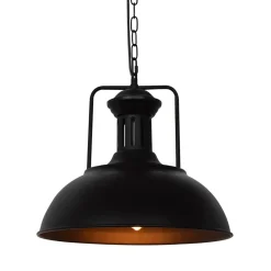 1-Light Industrial Dome Pendant Light