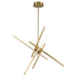 6-Light LED Rod Sputnik Chandelier