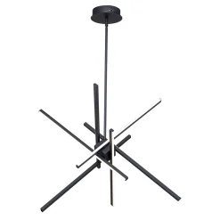 6-Light LED Rod Sputnik Chandelier
