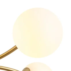 15-Light Opal Glass Globe Bubble Sputnik Branch Chandelier